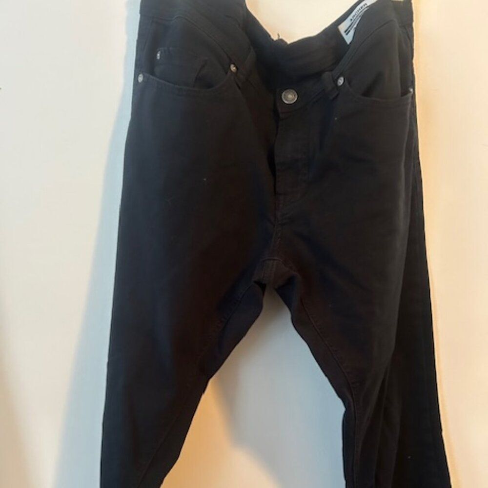 Buffalo David Britton Archer Slim Stretch Black 5 pocket coupe jeans, size 34/30